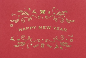 Happy New Year Embossed Cards  